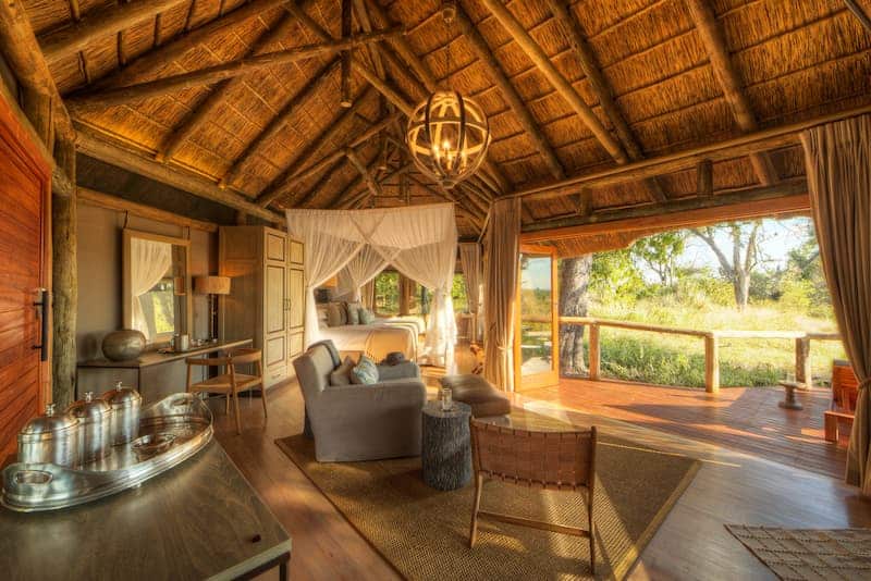 Camp Moremi guest room