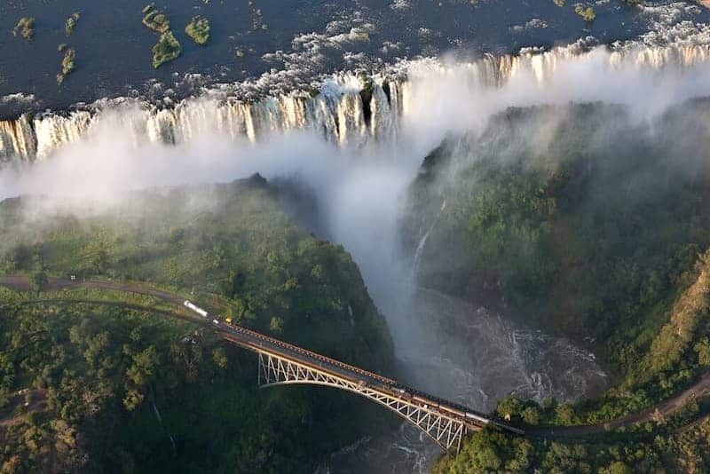 Victoria Falls and bridge