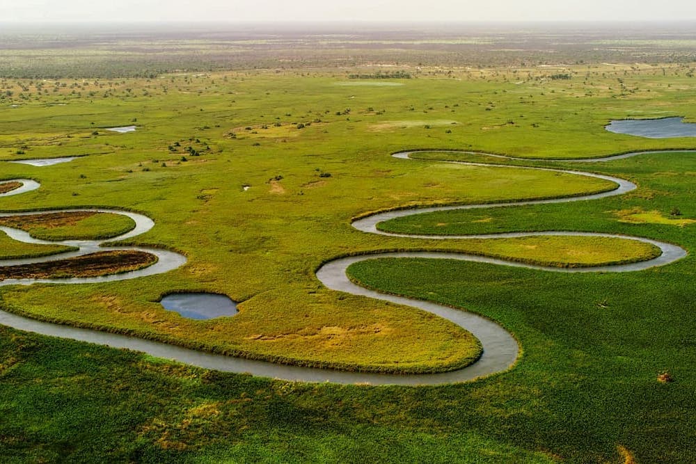 Okavango Delta from the air