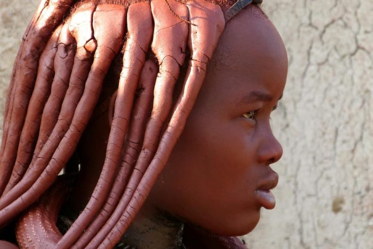 Himba woman's hair